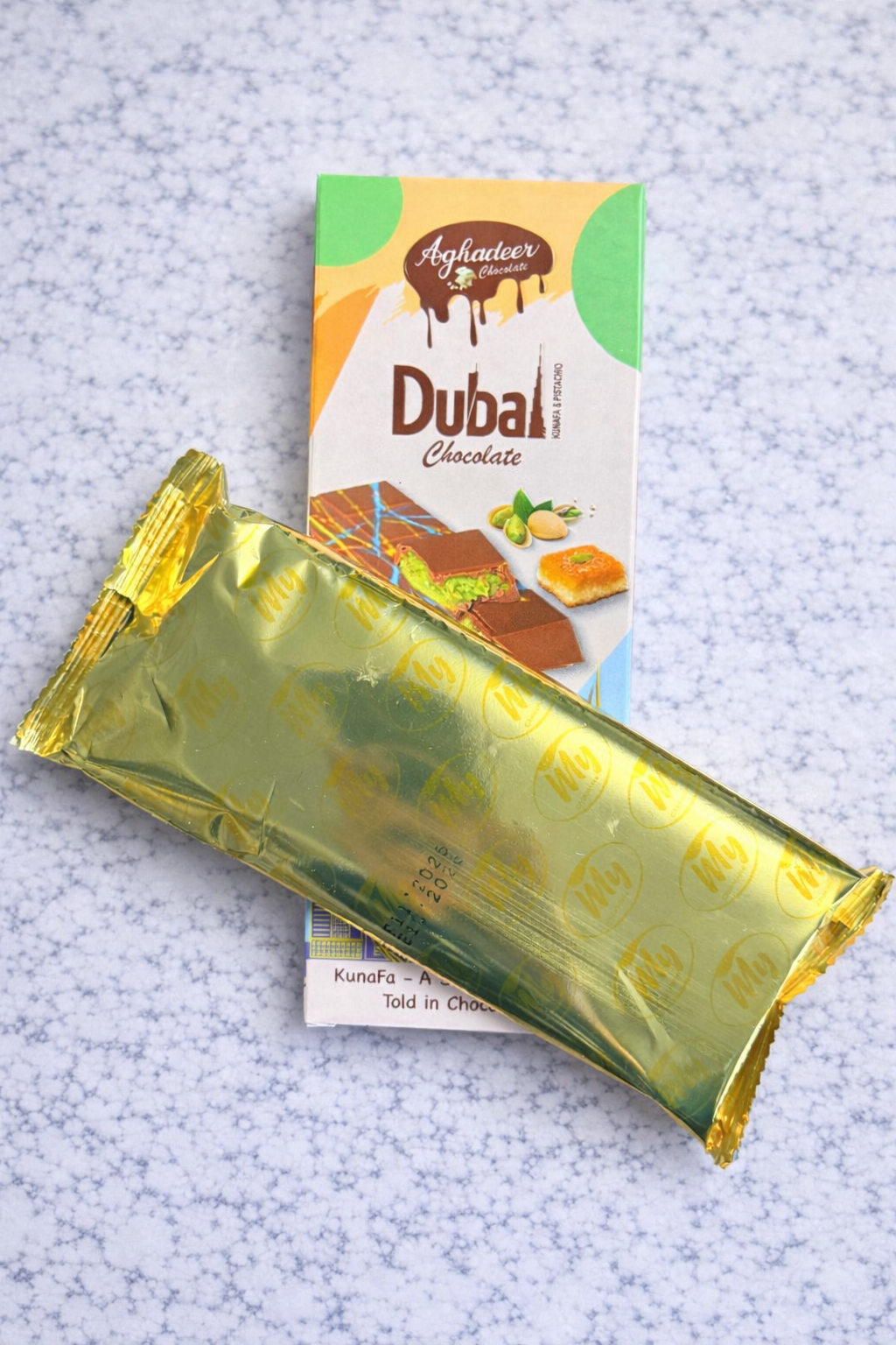 Dubai Pistachio Chocolate Gift Bar - Imported Luxury Edition